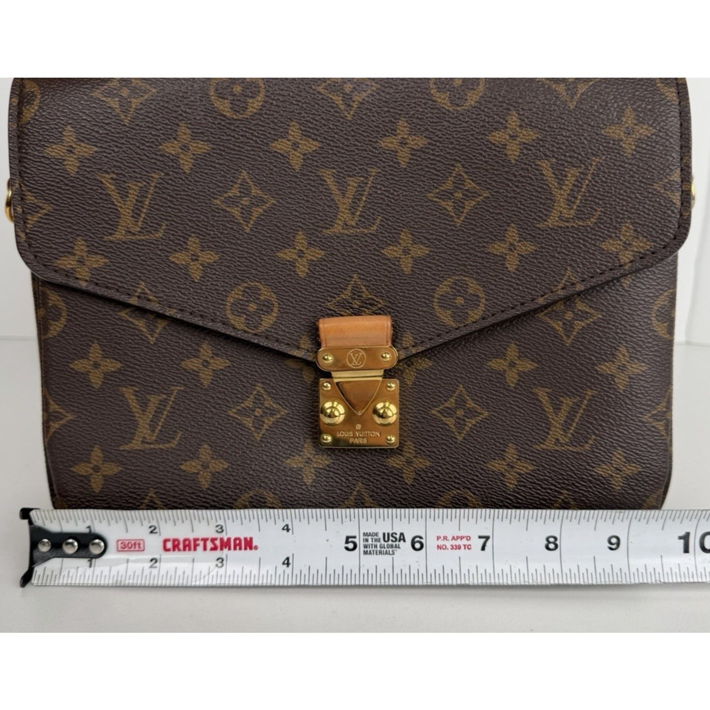 Louis Vuitton Pochette Metis MM Bag in Brown Monogram Coated Canvas NFC E-1