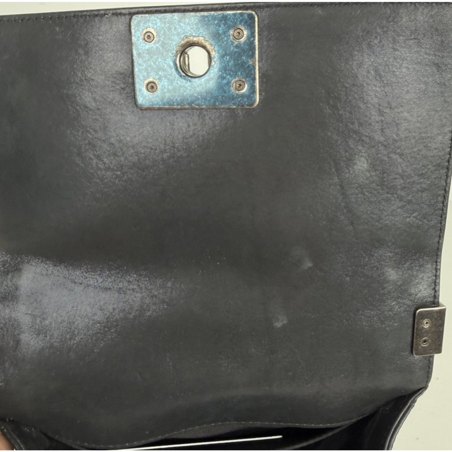 Chanel Boy Bag Small in Black Beaded Double Stitch with Gunmetal Chain 2017 E-3