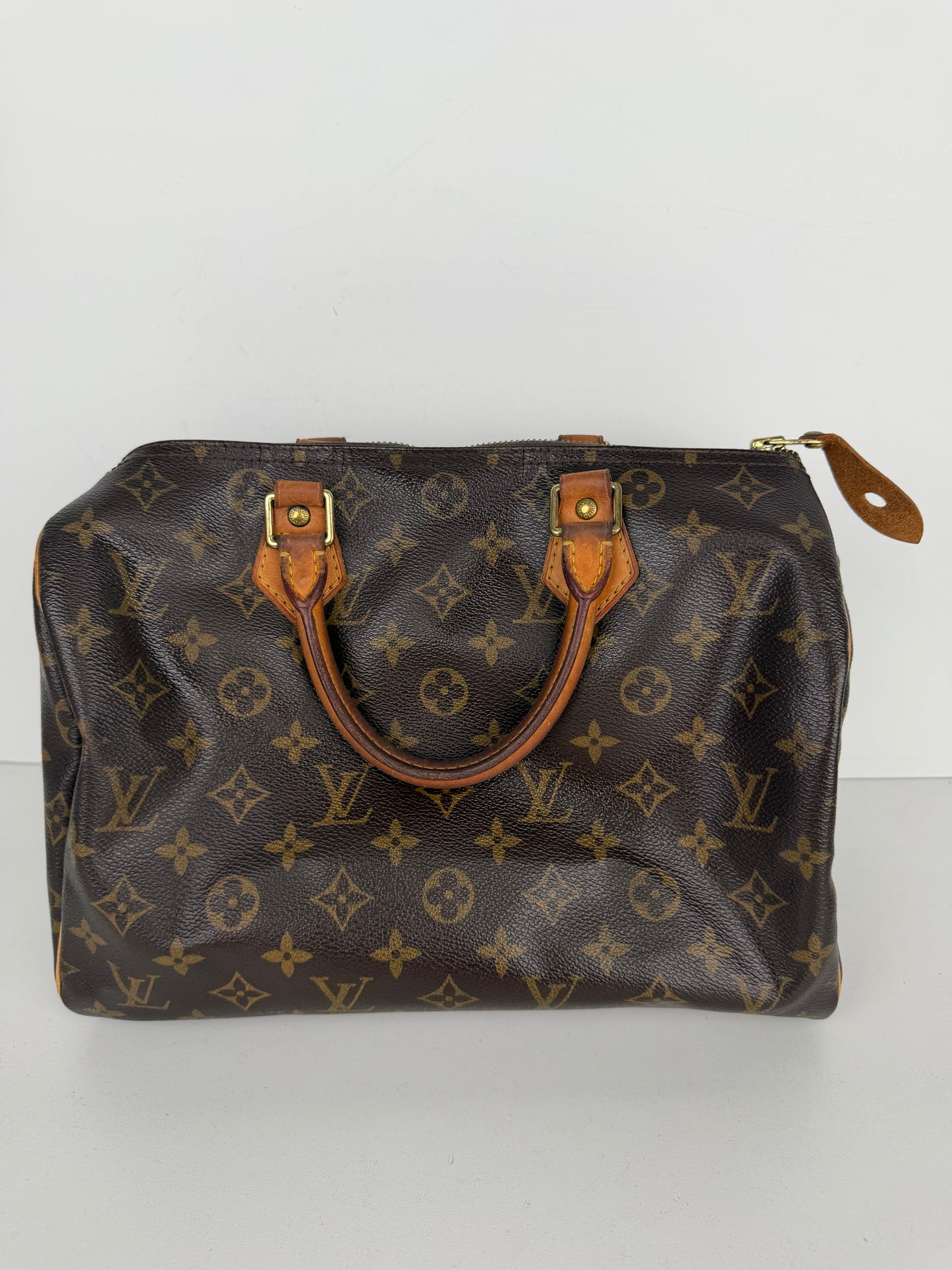 Louis Vuitton Speedy 30 Handbag Vintage in LV Monogram Coated Canvas 2006 YS