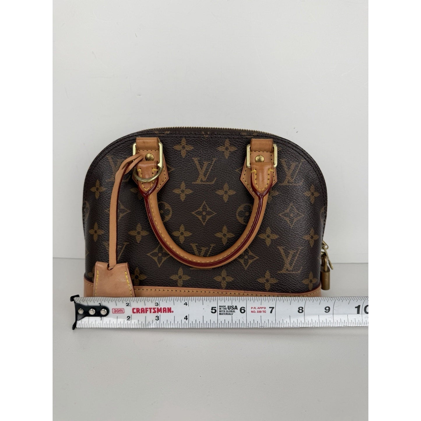 Louis Vuitton Alma BB Top Handle Bag in Brown LV Monogram Coated Canvas 2020 S