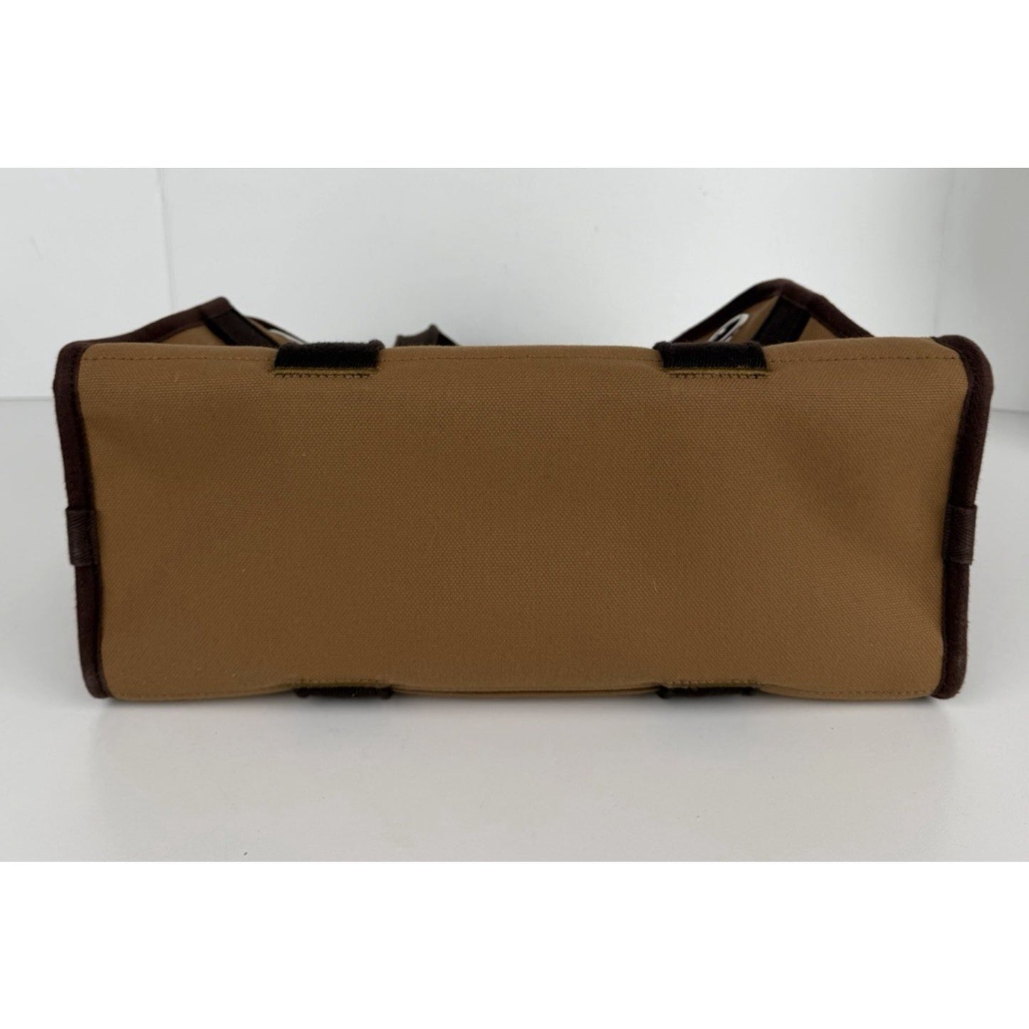 Hermes Toile Carrying Bag in Brown Breathable Canvas for Small Dogs 2022 E-4