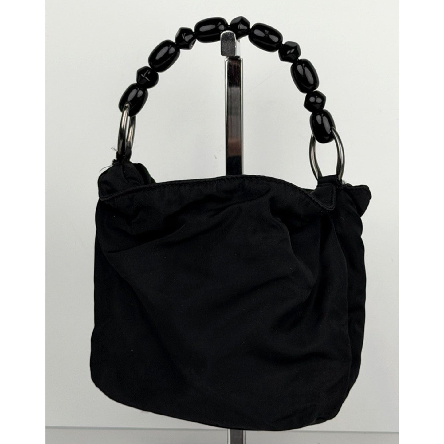 Christian Dior Malice Bag Mini Black Nylon Top Handle by John Galliano 1999 S09