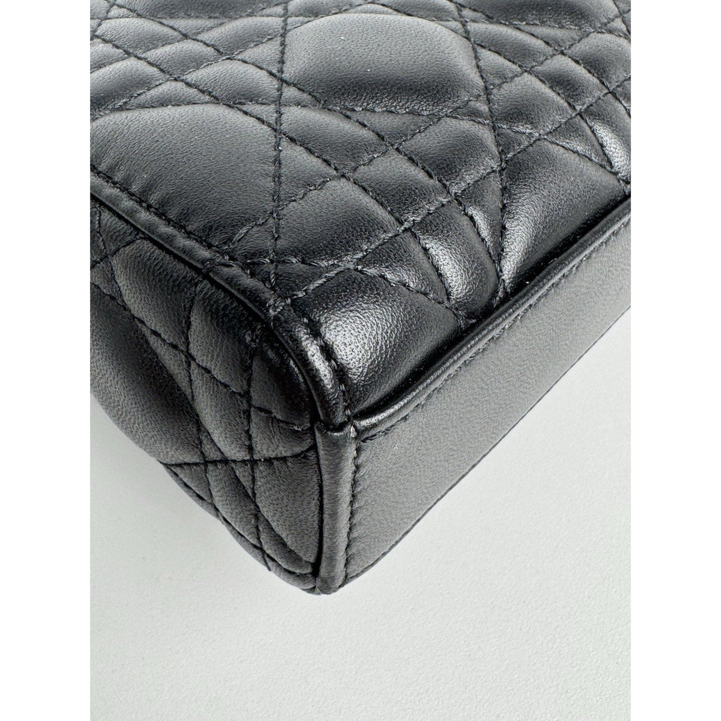 Dior Medium Lady D-Joy Black Quilted Leather Shoulder Bag D-1