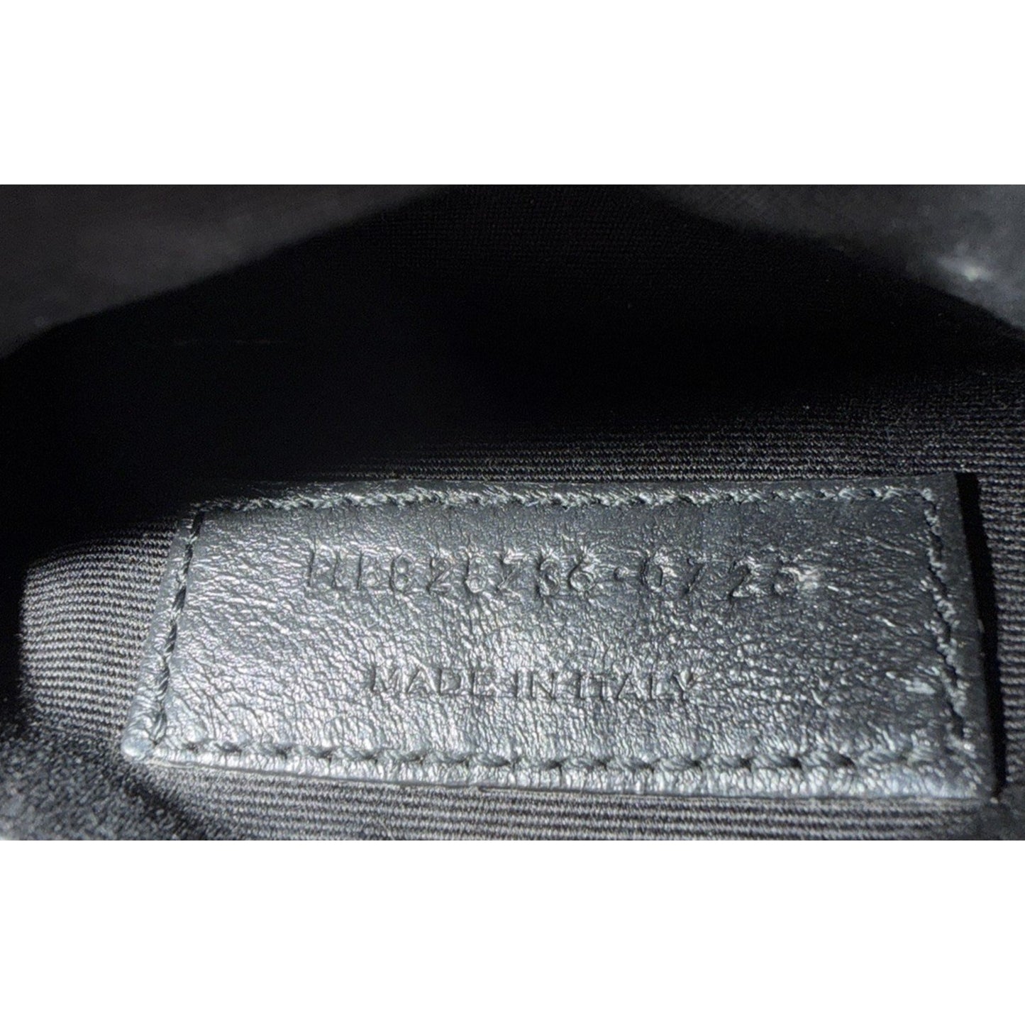 Saint Laurent Niki Mini Shoulder Bag in Black Crinkled Vintage Leather B-6