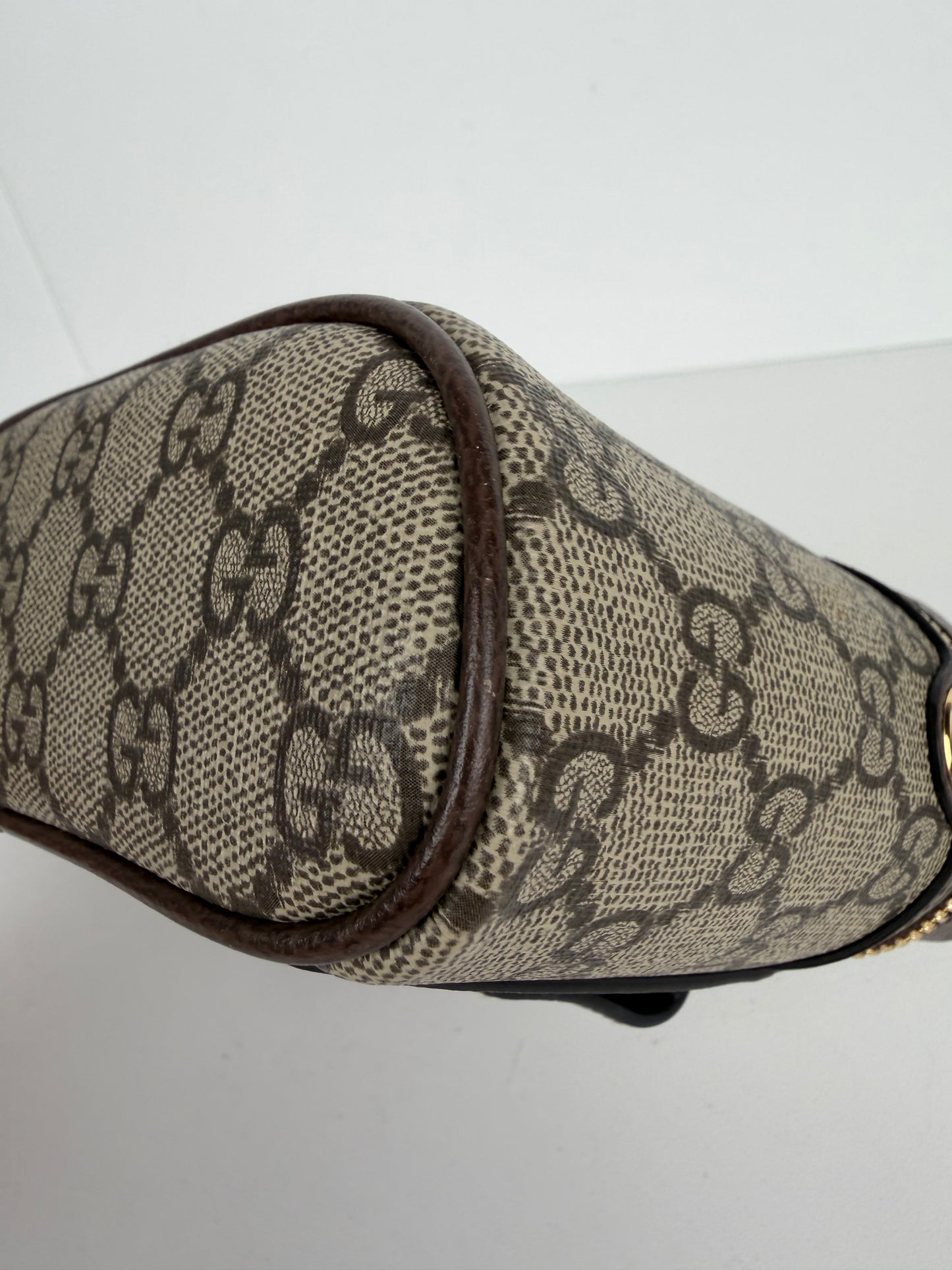 Gucci Ophidia Chain Belt Bag Small in Brown GG Monogram Coated Canvas YS-10