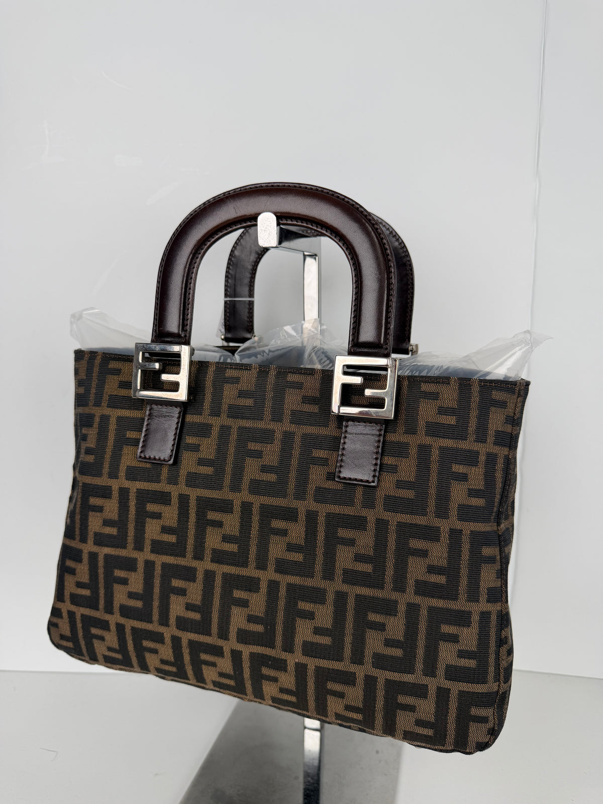 Fendi Zucca Monogram Tote Bag in FF Monogram Canvas Vintage