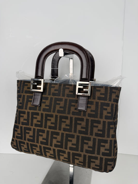 Fendi Zucca Monogram Tote Bag in FF Monogram Canvas Vintage
