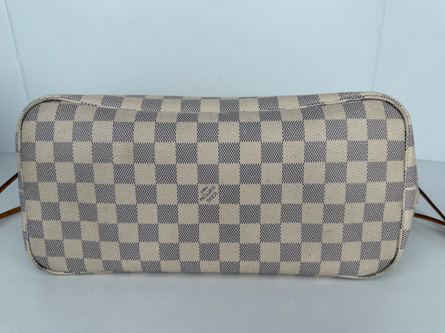Louis Vuitton Neverfull Tote Bag MM in Damier Azur Coated Canvas 2017 YS