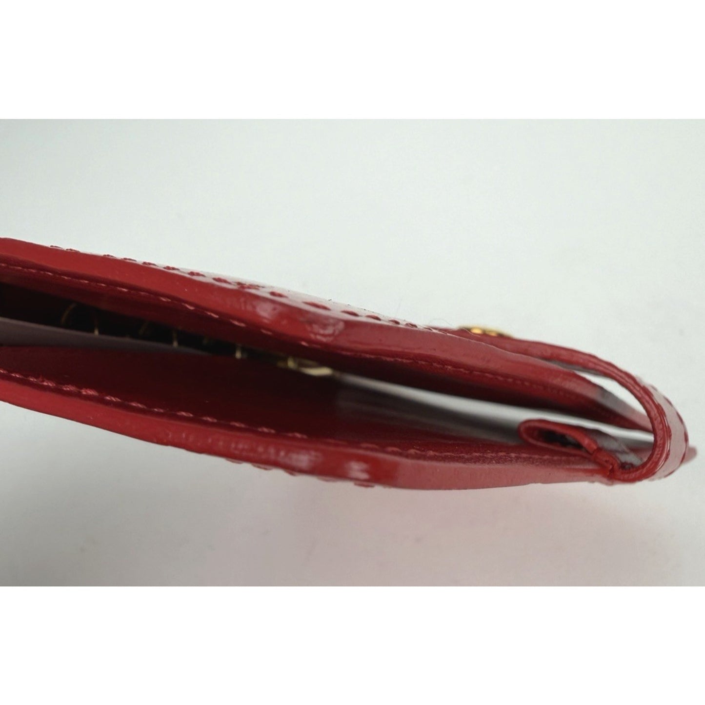 Louis Vuitton Ring Agenda Cover PM in Red Monogram Vernis Leather 2003