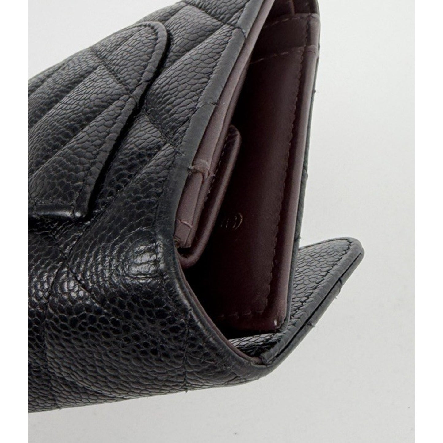 Chanel Caviar Quilted Flap Wallet in Black Caviar Leather 2017 K3