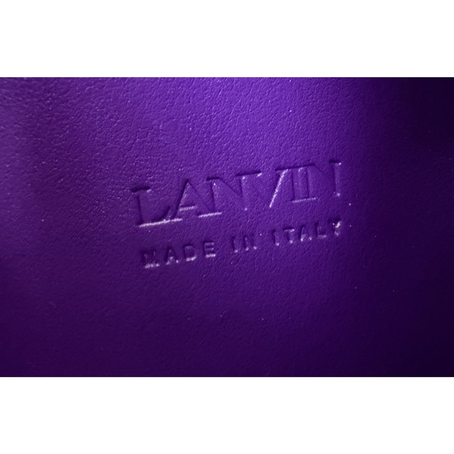 Lanvin Haute Clutch Bag Séquence Purple Satin