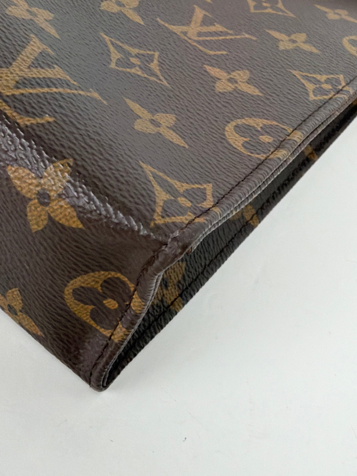Louis Vuitton Toiletry Pouch 26 in Brown LV Monogram Coated Canvas YS14