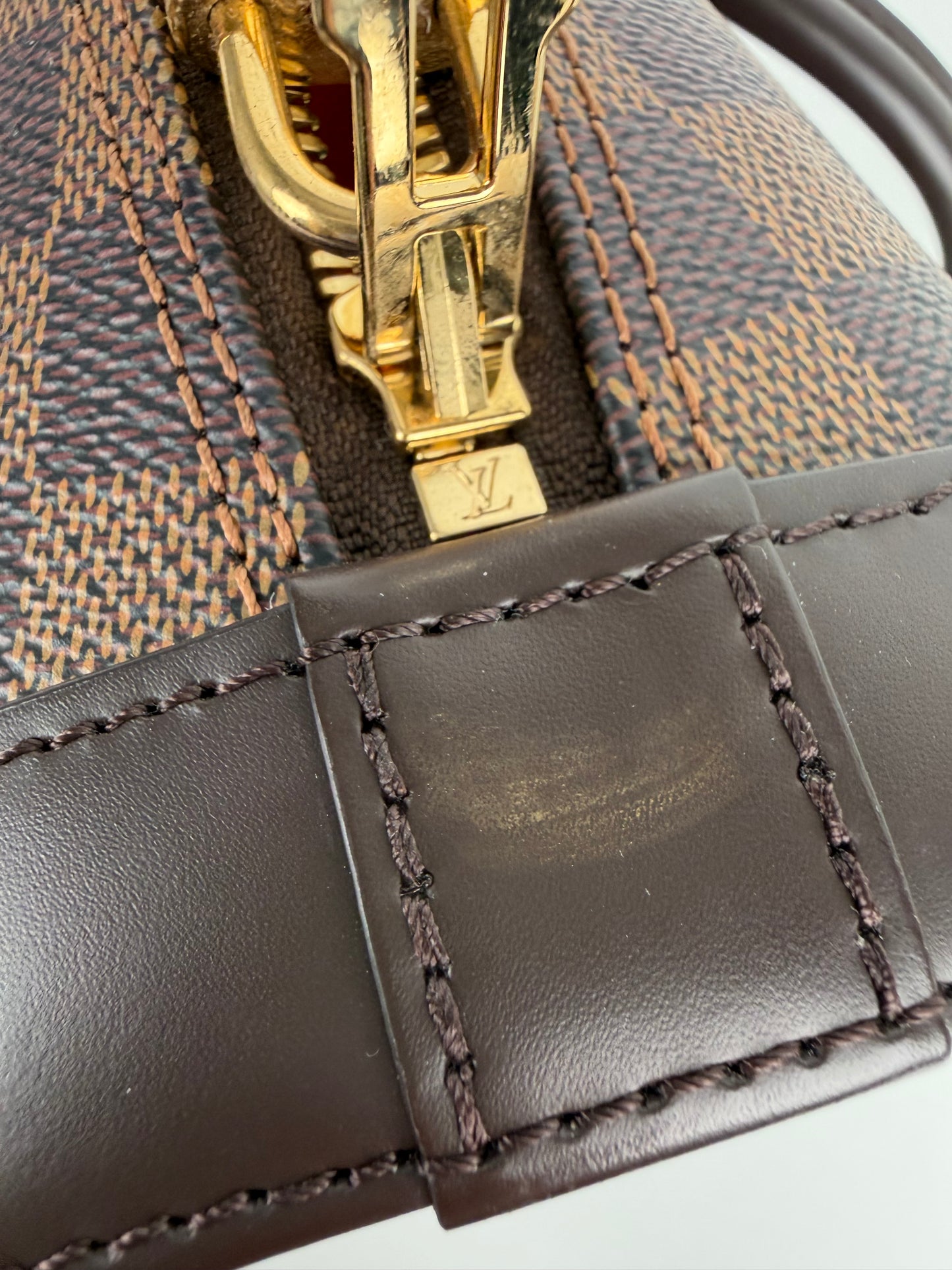 Louis Vuitton Alma BB Bag in Damier Ebene Coated Canvas NFC C-9