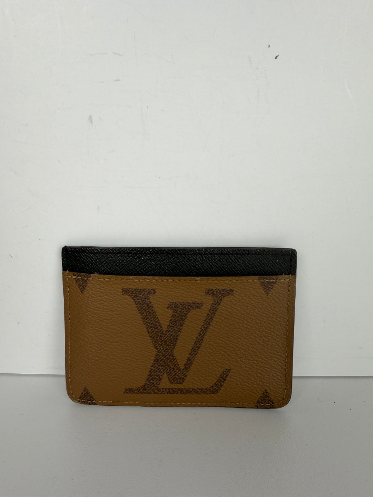 Louis Vuitton Neo Porte Cartes Card Holder in Monogram Macassar Coated Canvas NFC K-3