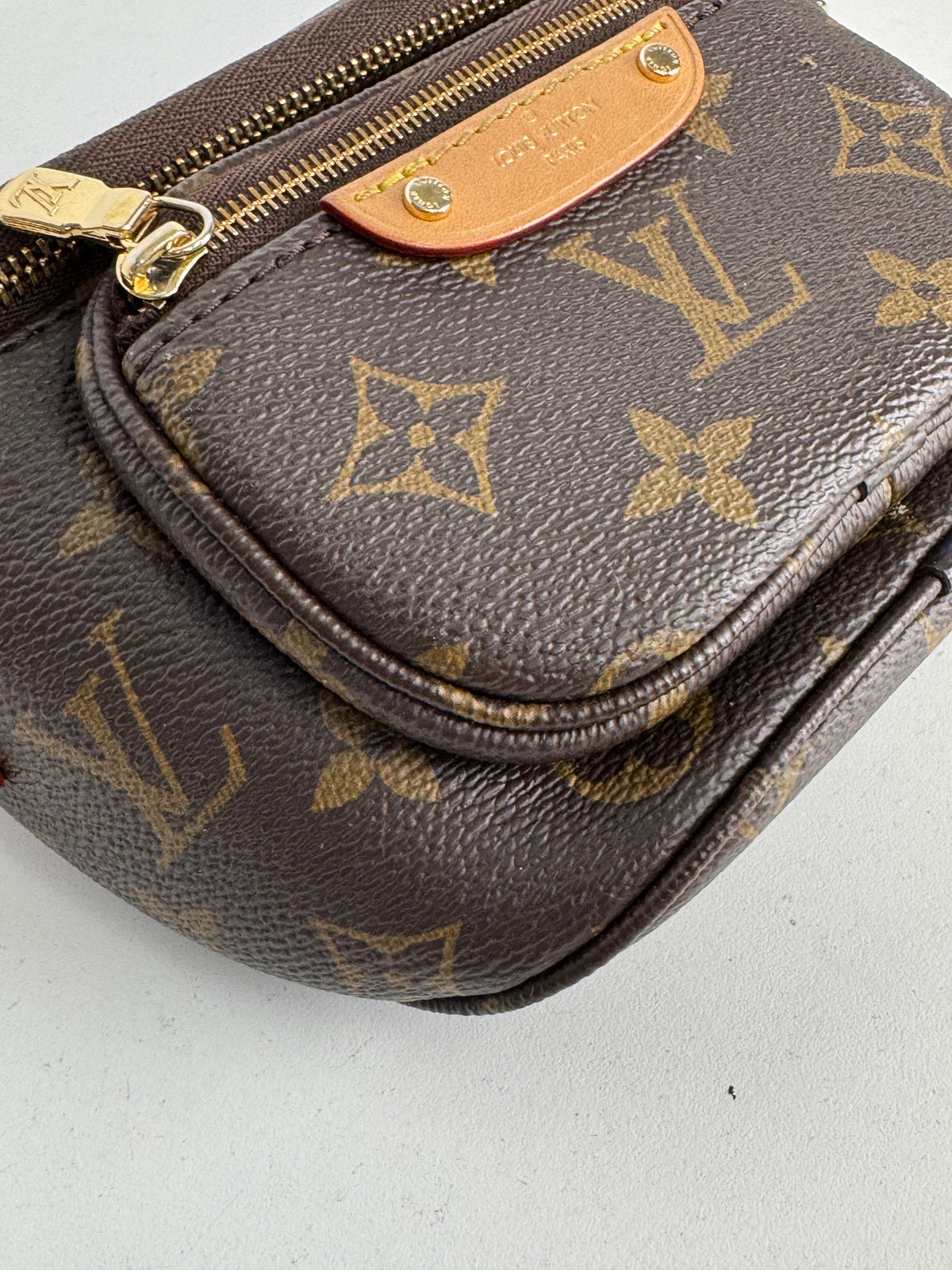Louis Vuitton Mini Bumbag in LV Monogram Coated Canvas NFC YC2