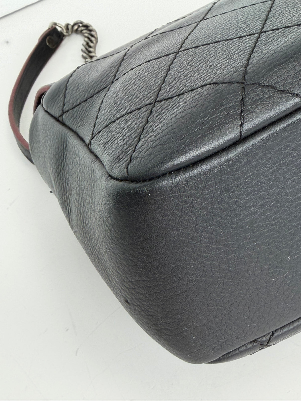 Chanel Small Archi Chic Flap Bag Black Quilted Grained Calfskin 2017-2018 YC8