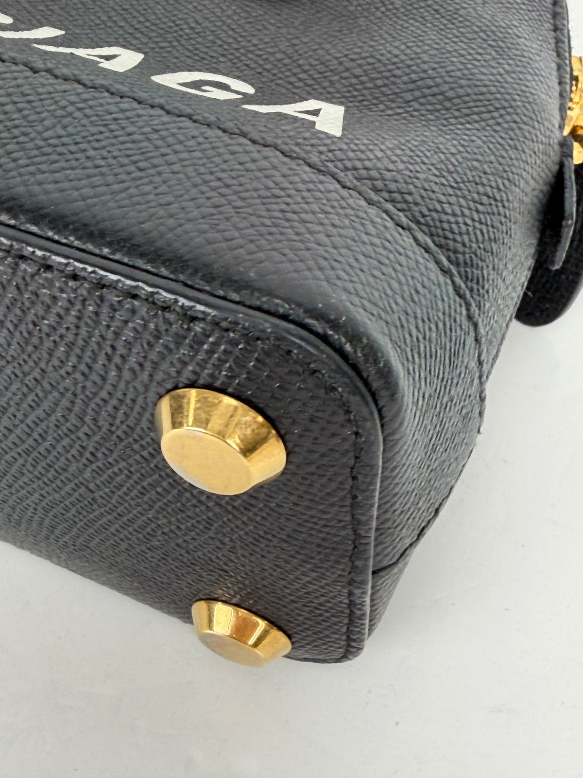 Balenciaga XXS Ville Crossbody Bag in Black Grained Calfskin YS11