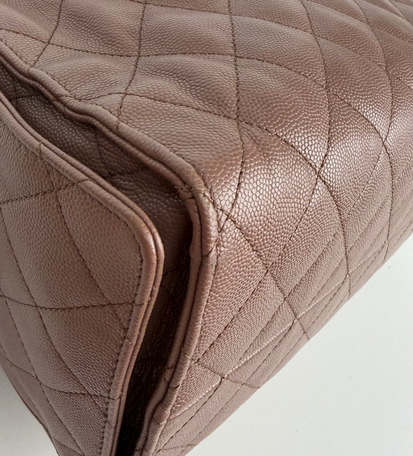 Chanel 25 Medium Hobo Bag Brown Caviar Leather 2026