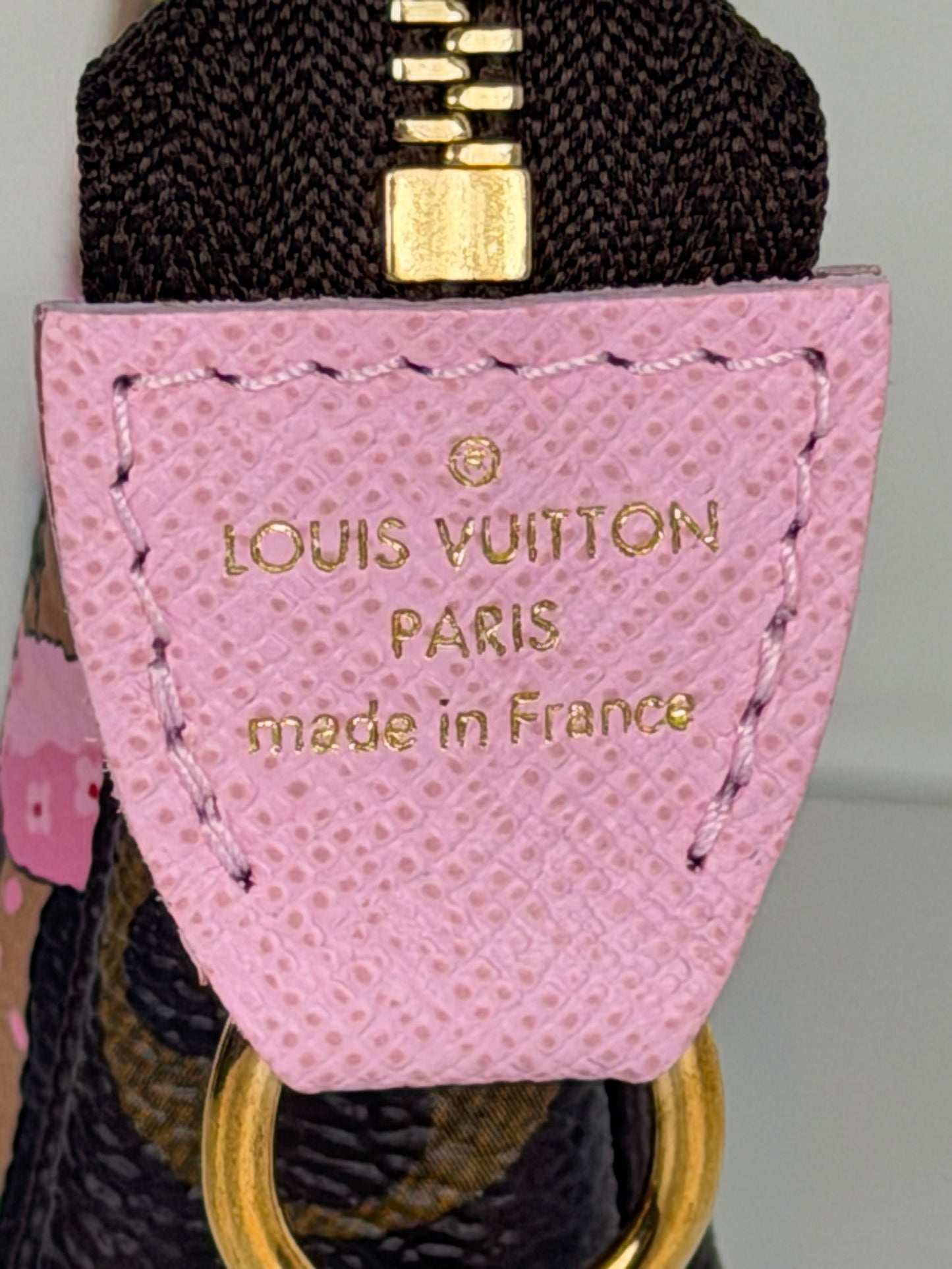 Louis Vuitton Christmas Animation Japanese Garden Mini Pochette Accessories Bag in LV Monogram Canvas 2021 YS-10