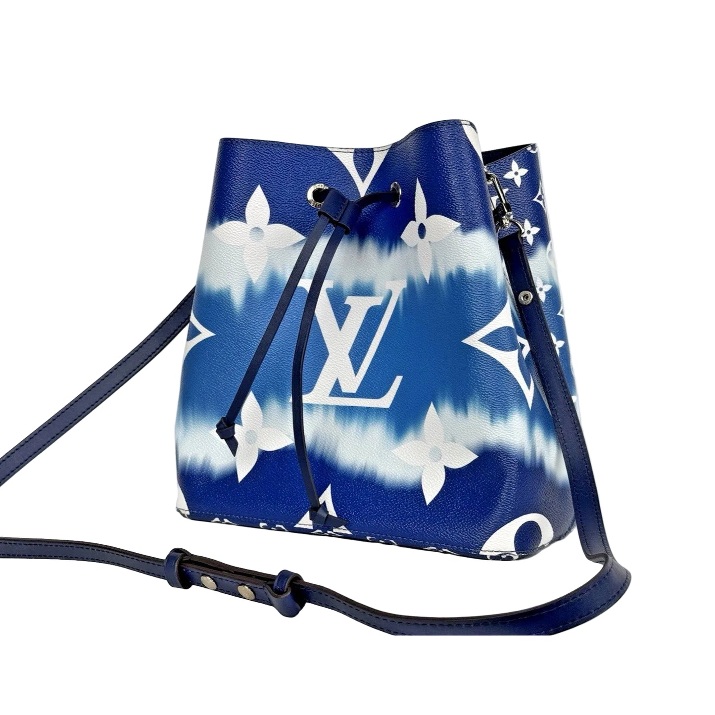 Louis Vuitton NeoNoe MM Bucket Bag in Blue Escale Monogram Canvas D-7