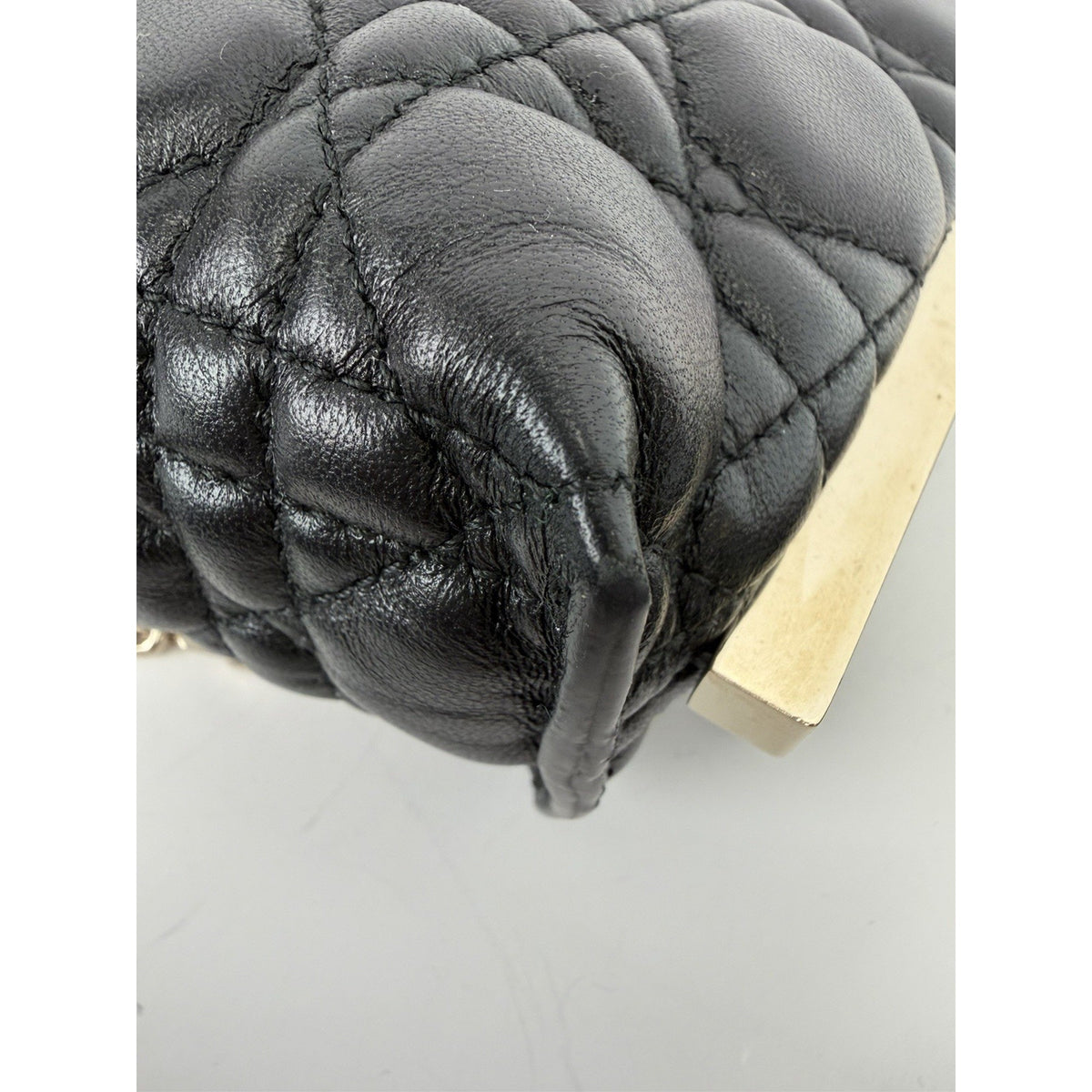Christian Dior Miss Dior Midi Mini Bag in Black Cannage Lambskin Leather 2022 C4