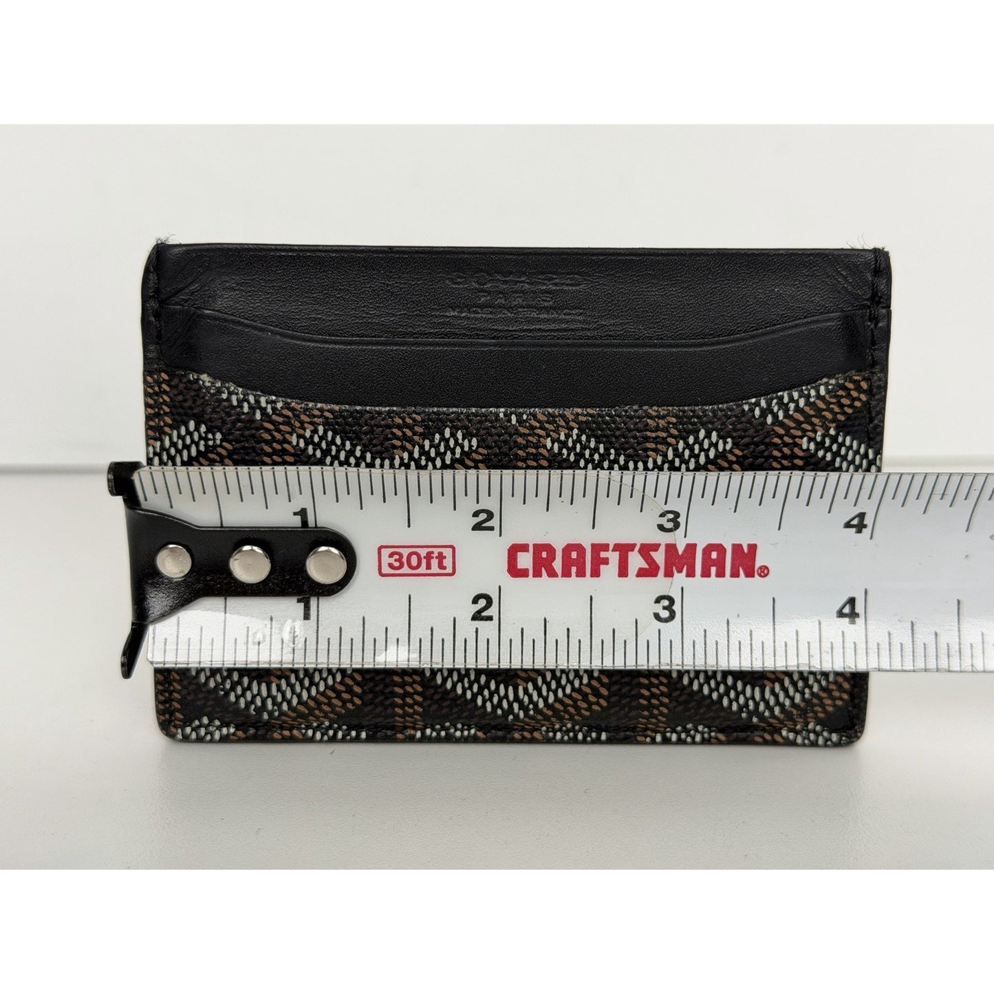 Goyard Saint Sulpice Card Holder Wallet in Goyardine Coated Canvas and Leather