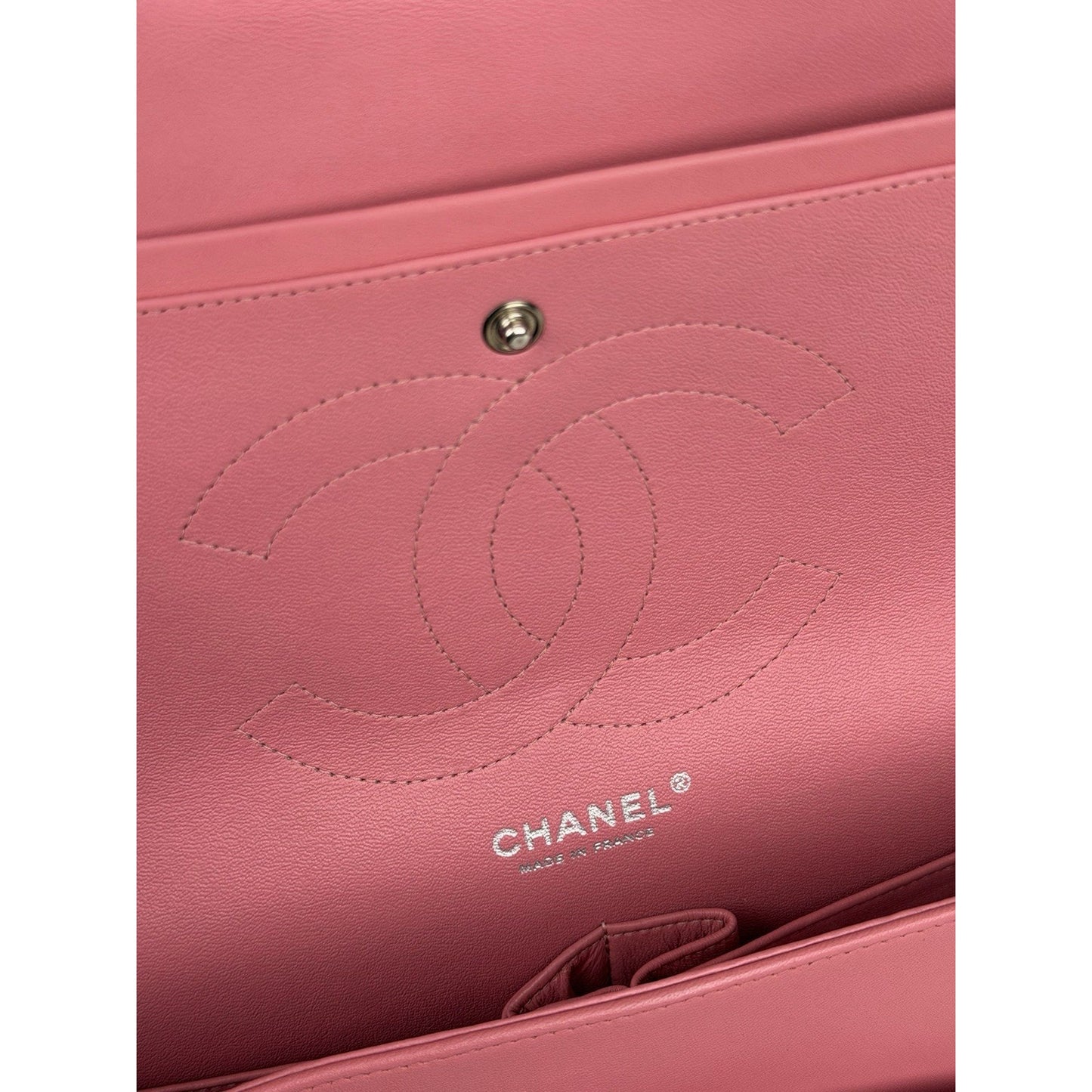 Chanel Jumbo Classic Double Flap Bag Pink Quilted Lambskin Leather 2013-2014 R1
