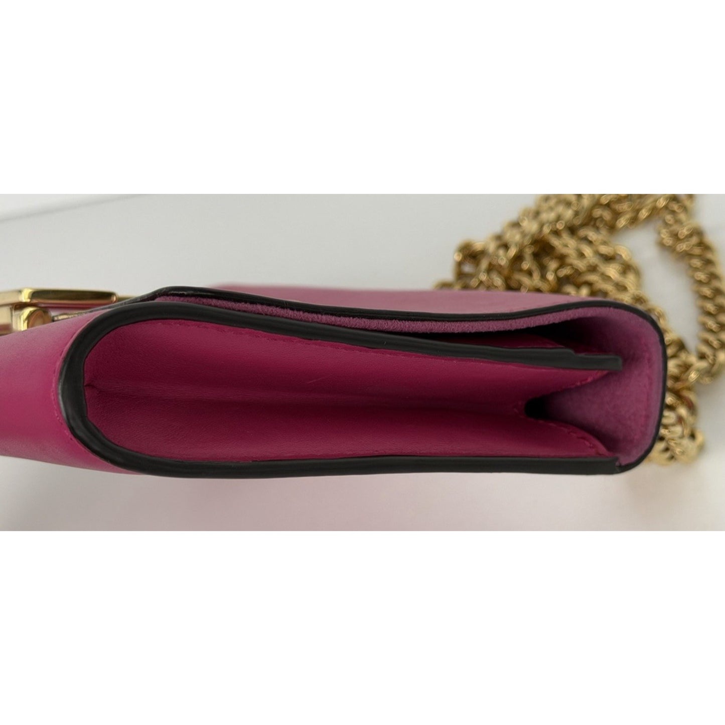 Louis Vuitton Louise Chain MM Bag in Pink Calfskin Leather S01