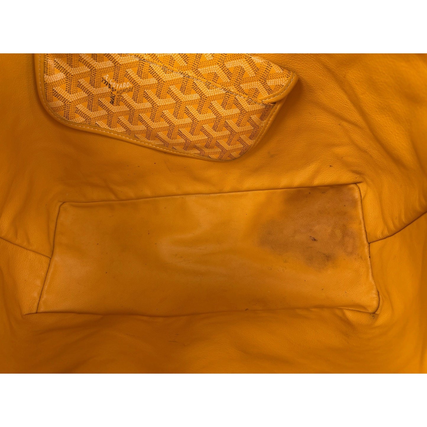 Goyard Saint Louis PM Tote Bag in Sunflower Yellow Goyardine Coated Canvas S