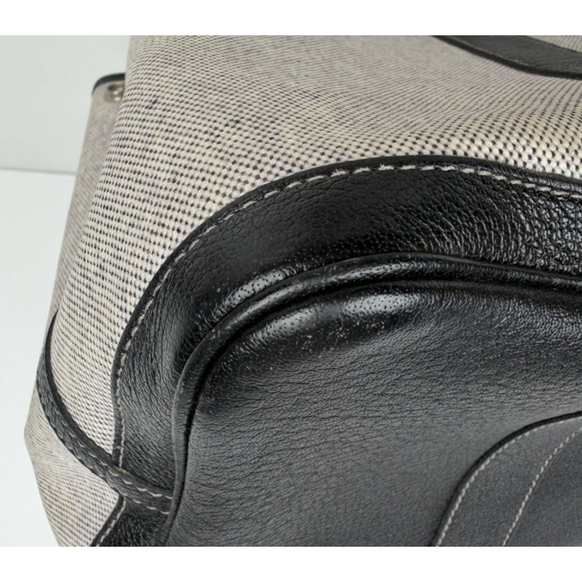 Hermes Toile and Buffalo Leather Garden Party 36 Tote Bag B-9
