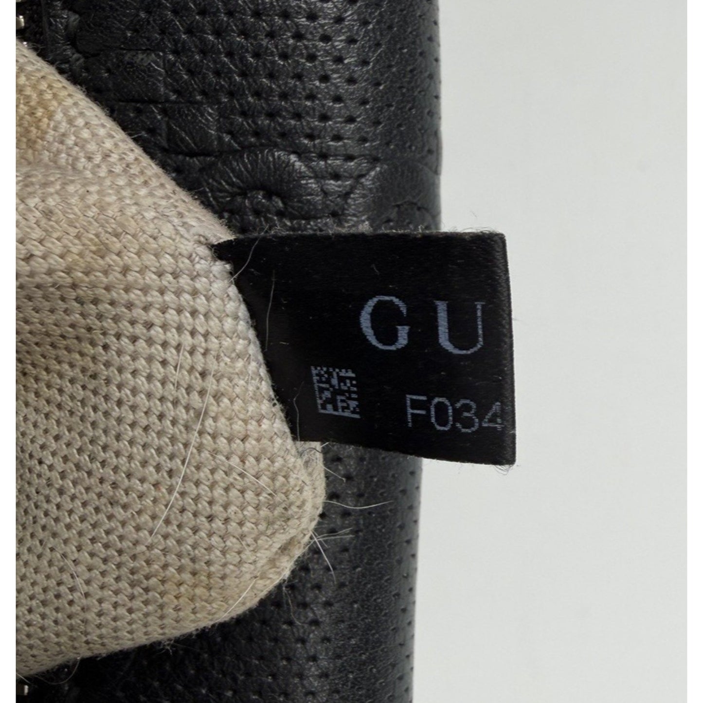 Gucci GG Embossed Leather Shoulder Bag Small in Black Perforated Leather S19