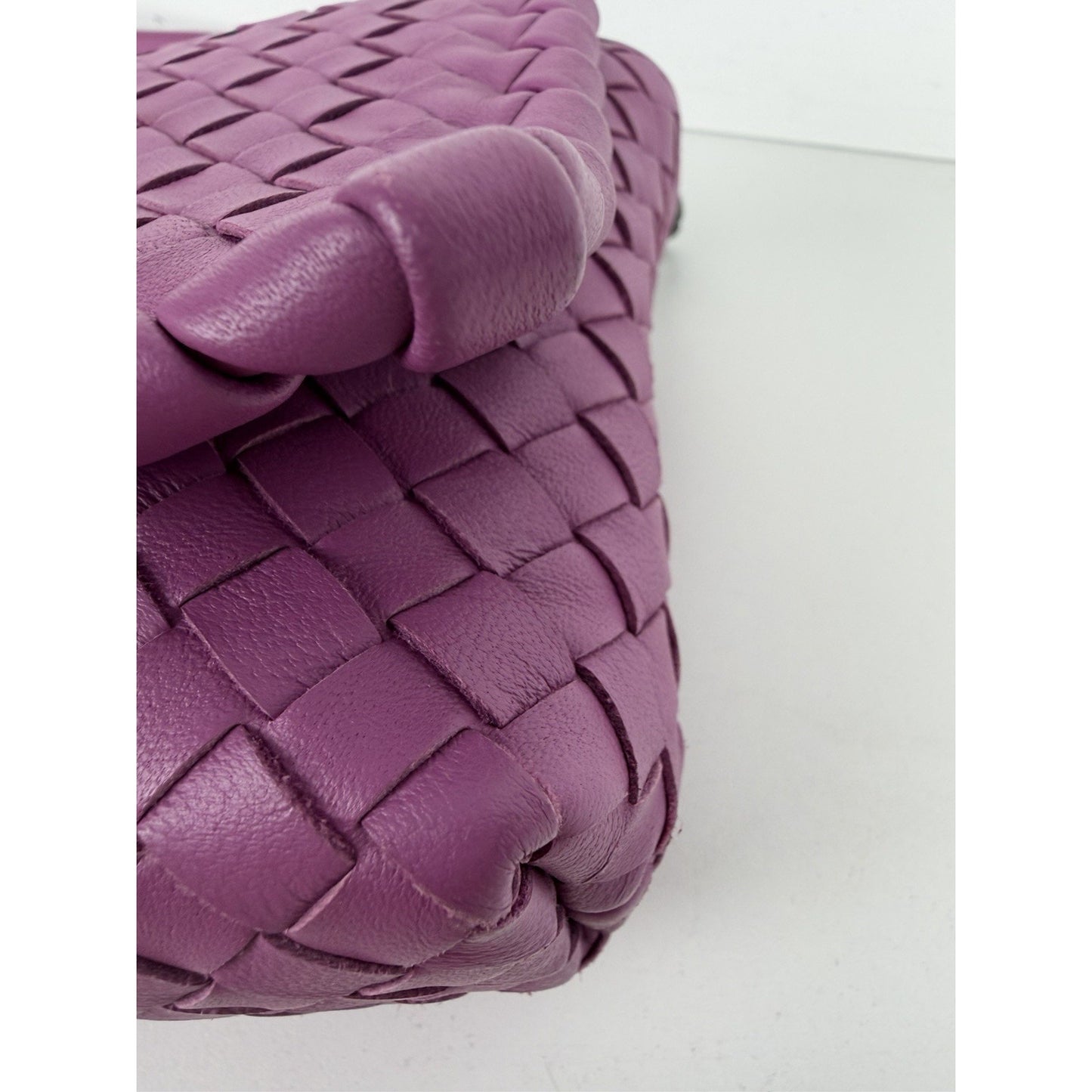 Bottega Veneta Intrecciato Dahila Clutch Crossbody Woven Nappa Leather S32