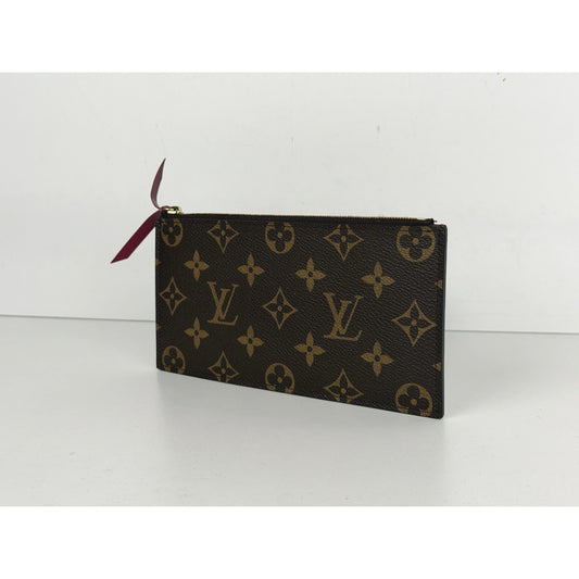 Louis Vuitton Monogram Felicie Zippered Insert Pouch in Brown Canvas