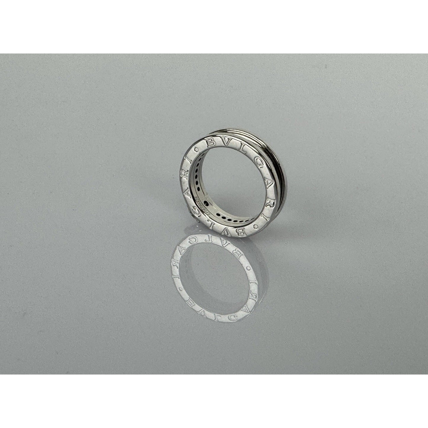 BVLGARI B.zero1 Diamond Engagement Ring in 18K White Gold, size 5.25