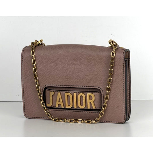 Christian Dior J'Adior Shoulder Medium Bag in Dusty Pink Leather S05