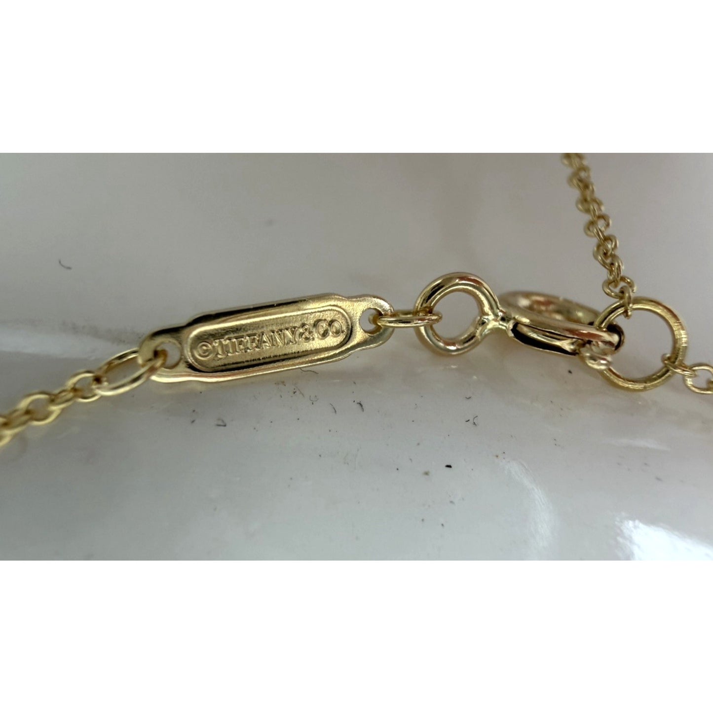 Tiffany & Co. Tiffany T Smile Necklace 18in in 18k Yellow Gold