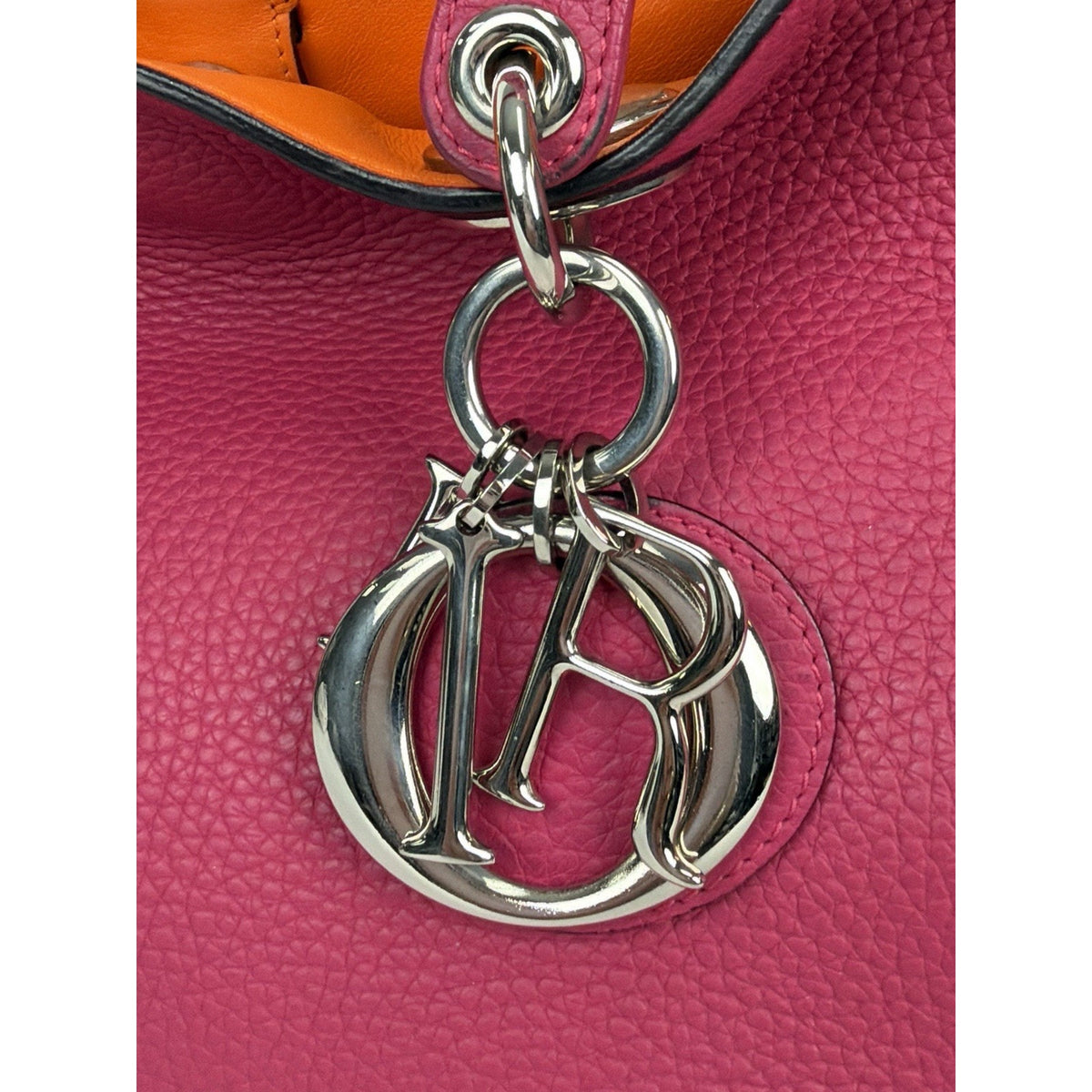 Christian Dior Diorissimo Bag Medium in Fuchsia Calfskin Leather 2014 S
