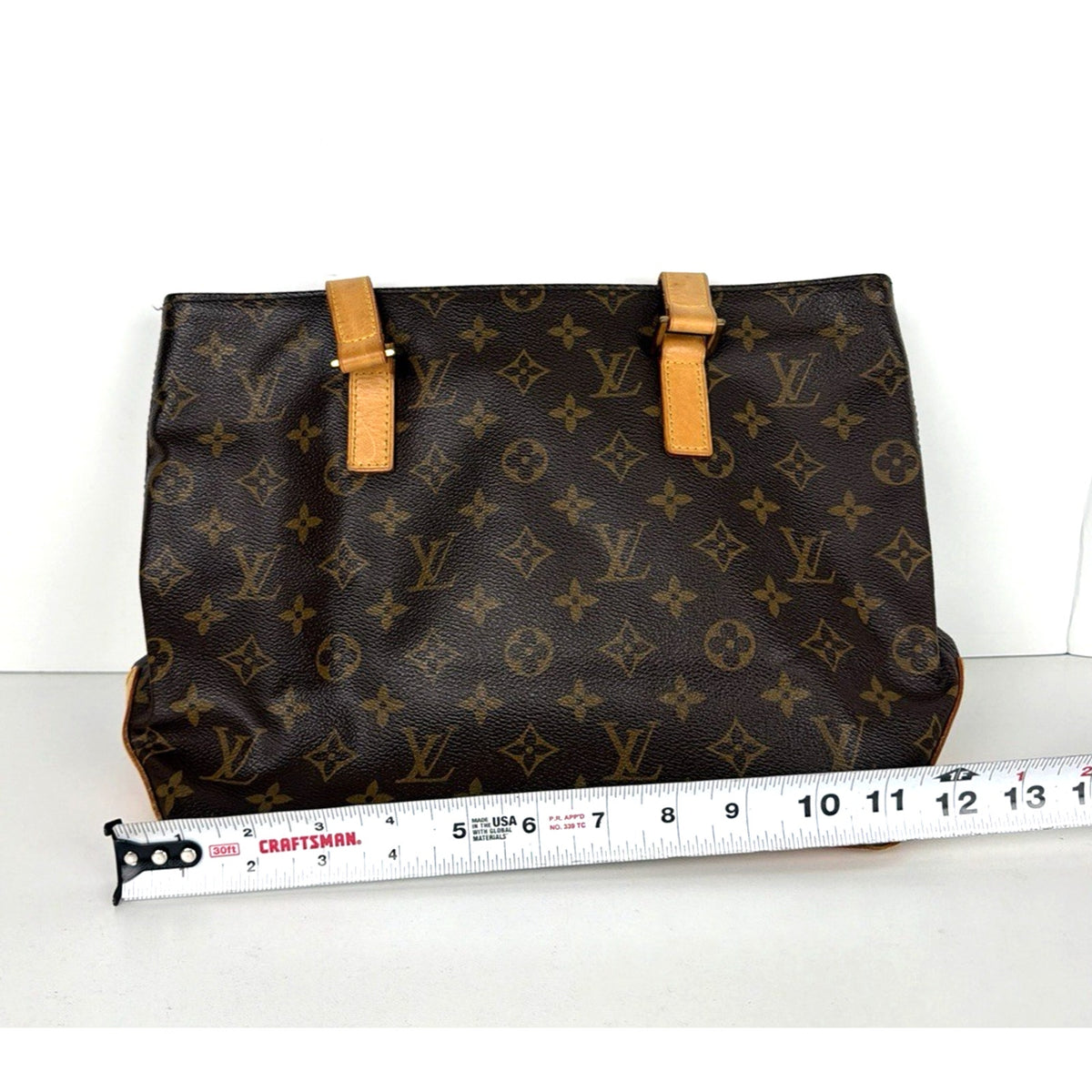 Louis Vuitton Cabas Piano Tote Bag in Brown LV Monogram Coated Canvas 2005 S09