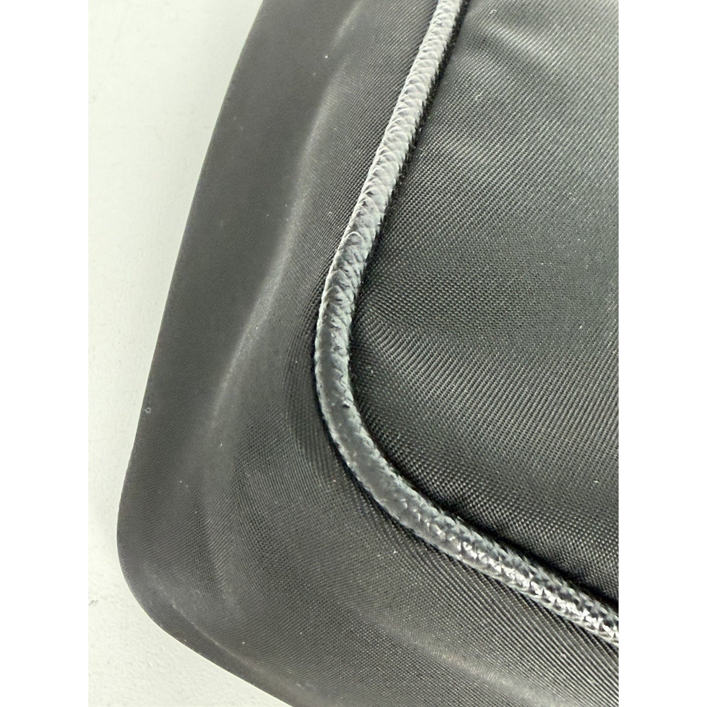 Prada Re-Nylon and Saffiano Leather Shoulder Bag in Black with Mini Pouch S01