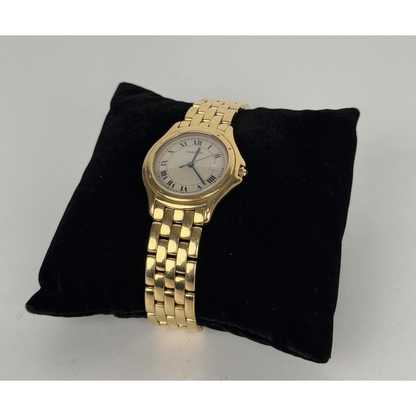 Cartier Cougar Watch 18K Yellow Gold Quartz 33mm