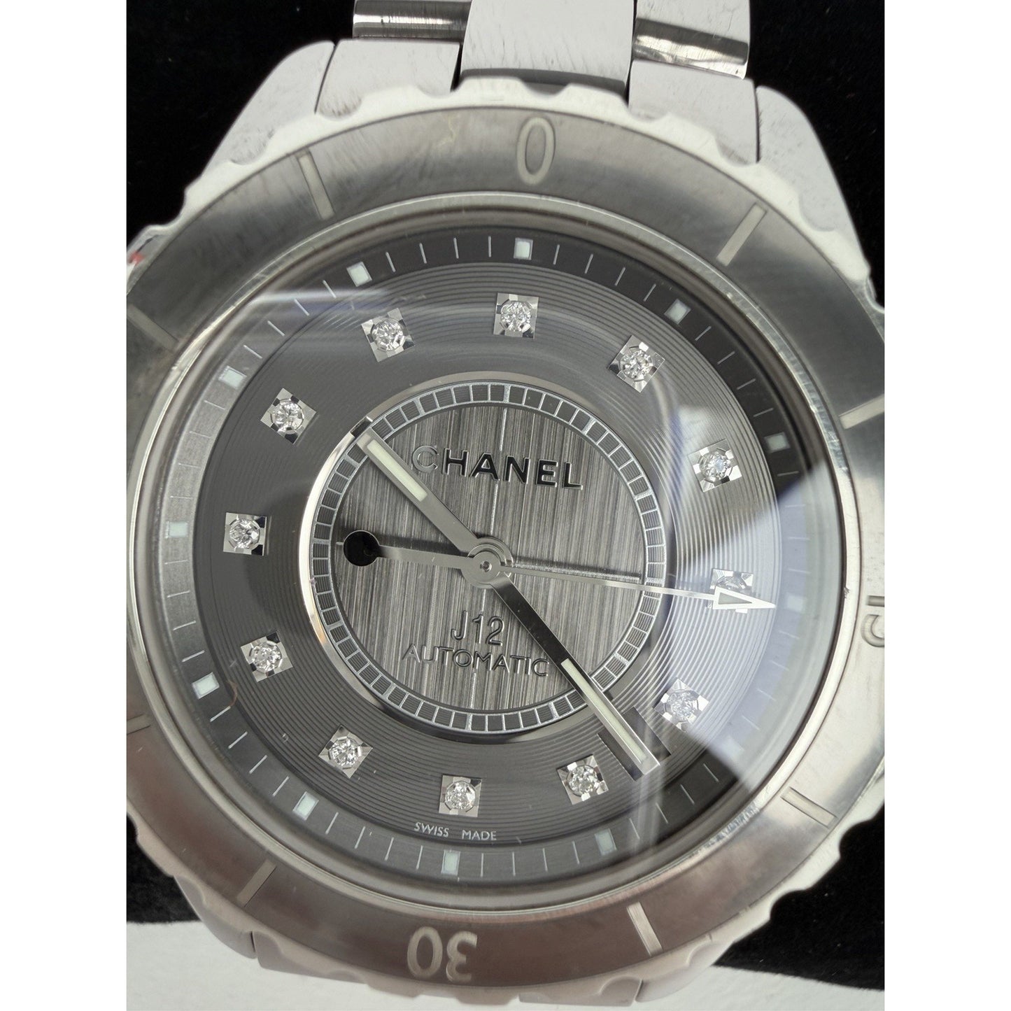 CHANEL J12 Chromatic Diamond Gray Dial Automatic Men's Watch