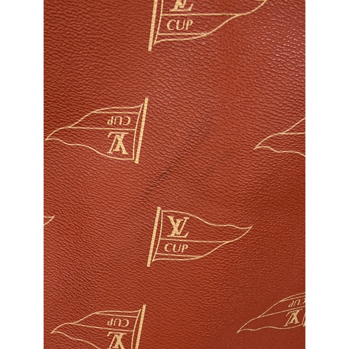 Louis Vuitton America's Cup Garment Travel Bag in Red Coated Canvas 1994 S19