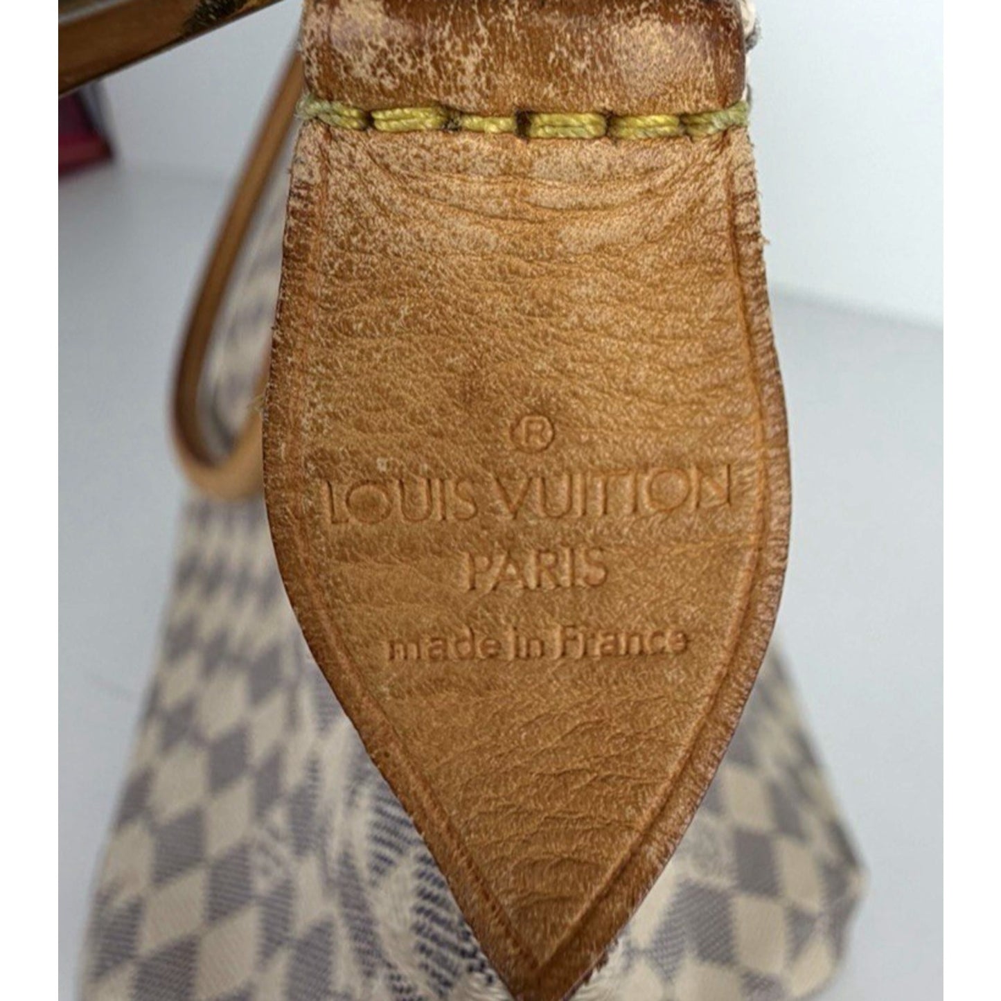 Louis Vuitton Saleya MM Tote Bag in Damier Azur Coated Canvas 2008 S