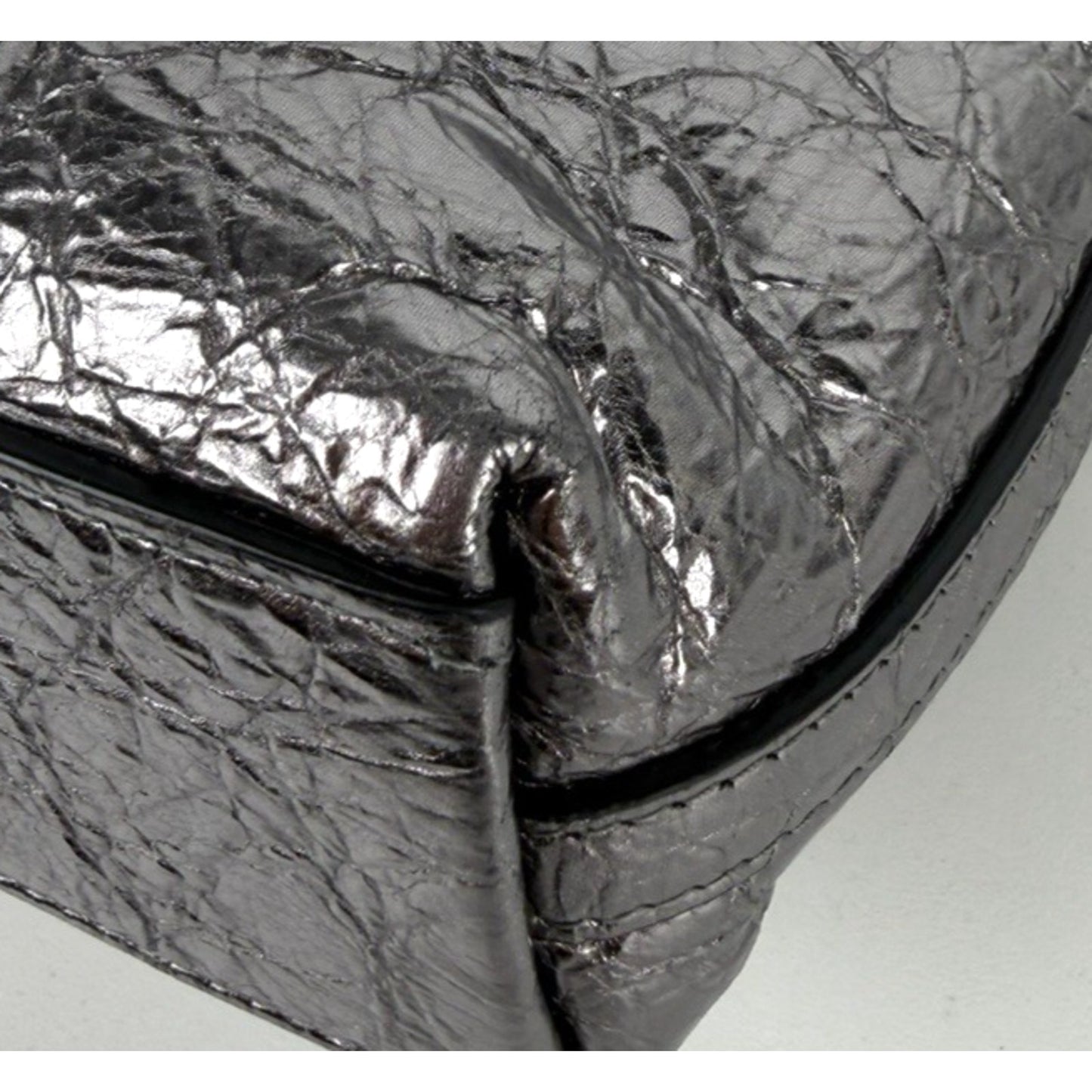 Givenchy Voyou Small Bag is Crafted From Metallic Crinkled Leather S