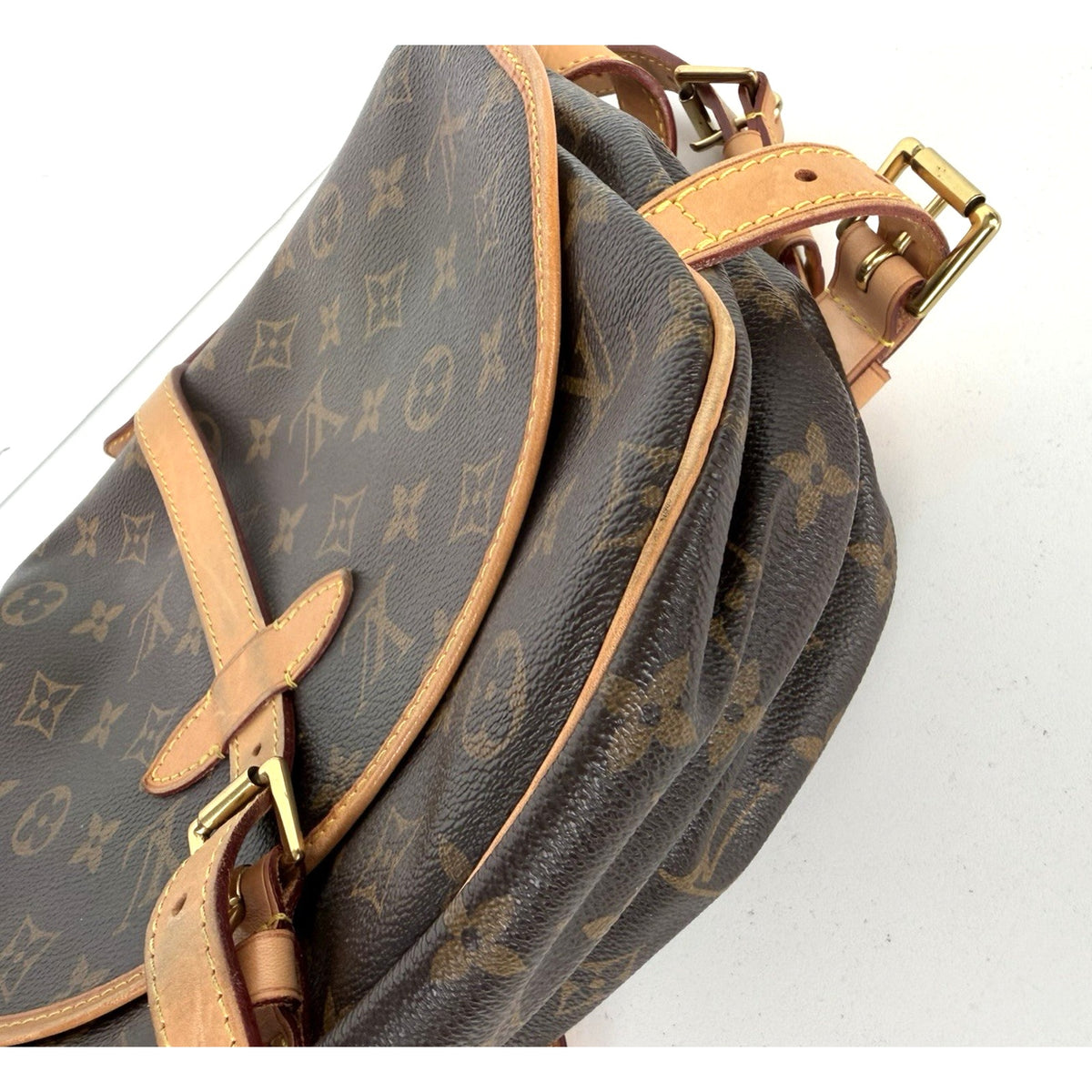 Louis Vuitton Saumur 30 Shoulder Bag in Brown Monogram Coated Canvas 2012 S-11