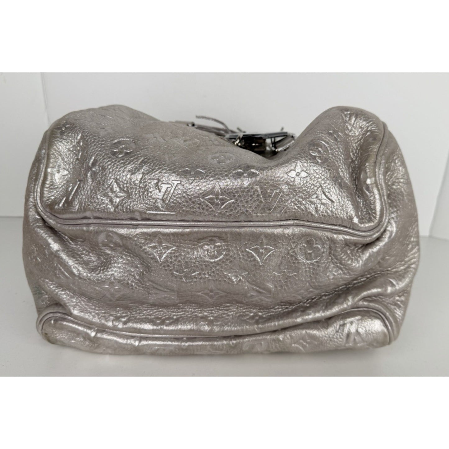 Louis Vuitton Silver Monogram Shimmer Comete Bag in Genuine Leather 2008 S