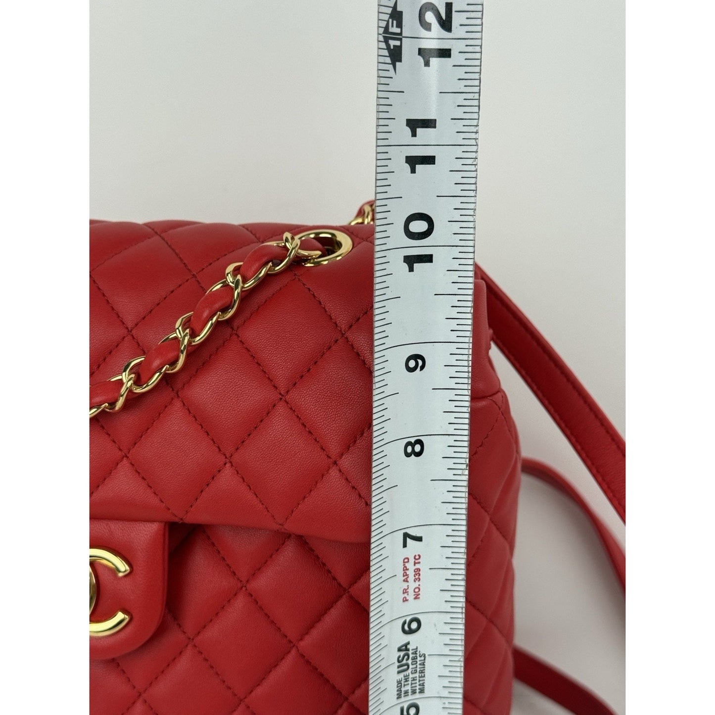 Chanel Urban Spirit Red Quilted Lambskin Leather Women's Backpack