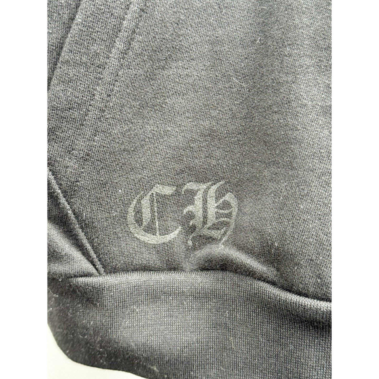 Chrome Hearts Vertical Logo Oversize Pullover Hoodie, Size: M