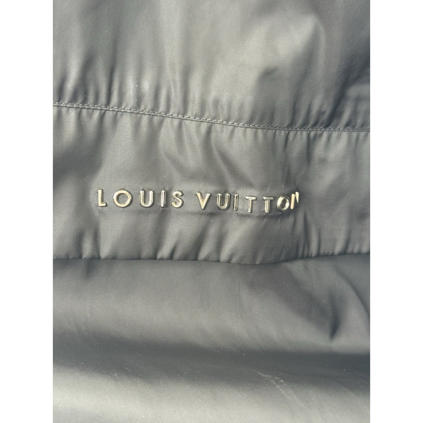 Louis Vuitton Damier Graphite Windbreaker Jacket Size XXL Silver Hardware