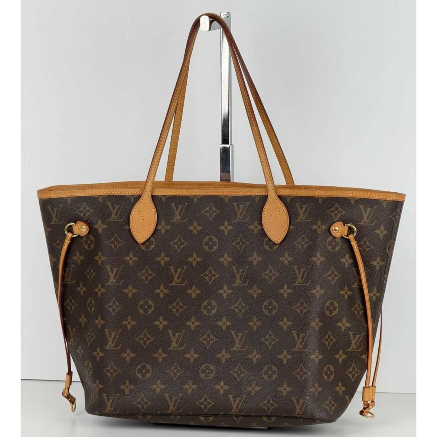 Louis Vuitton Monogram Neverfull MM Tote Bag in Brown Coated Canvas 2010 S-10